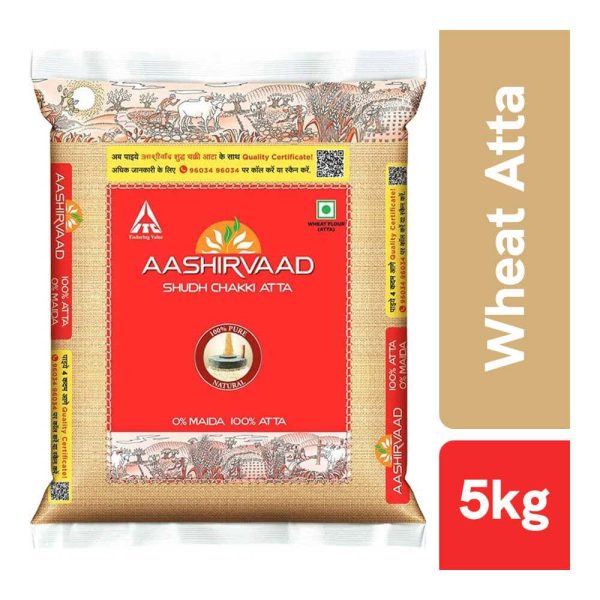 Aashirvaad atta 5kgs *10 bags (itc original)